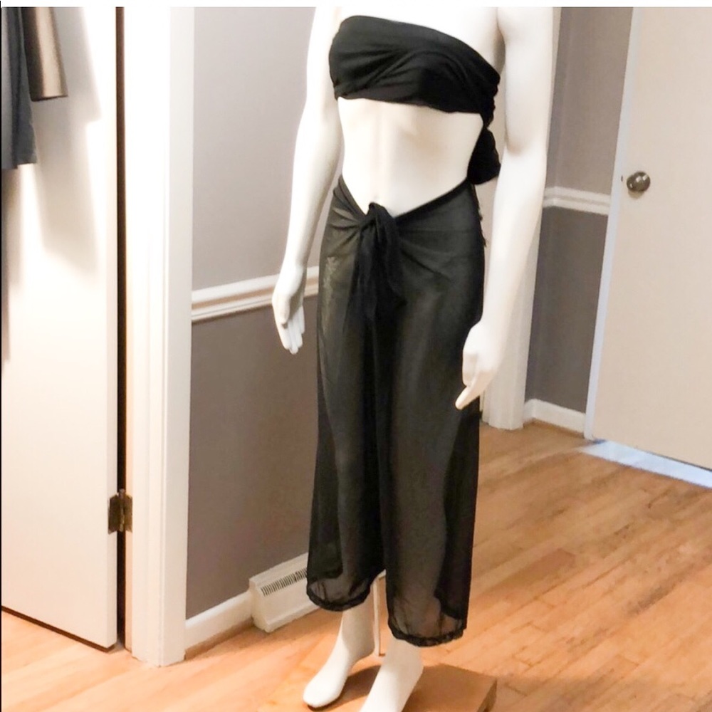 NWOT sheer beach pants